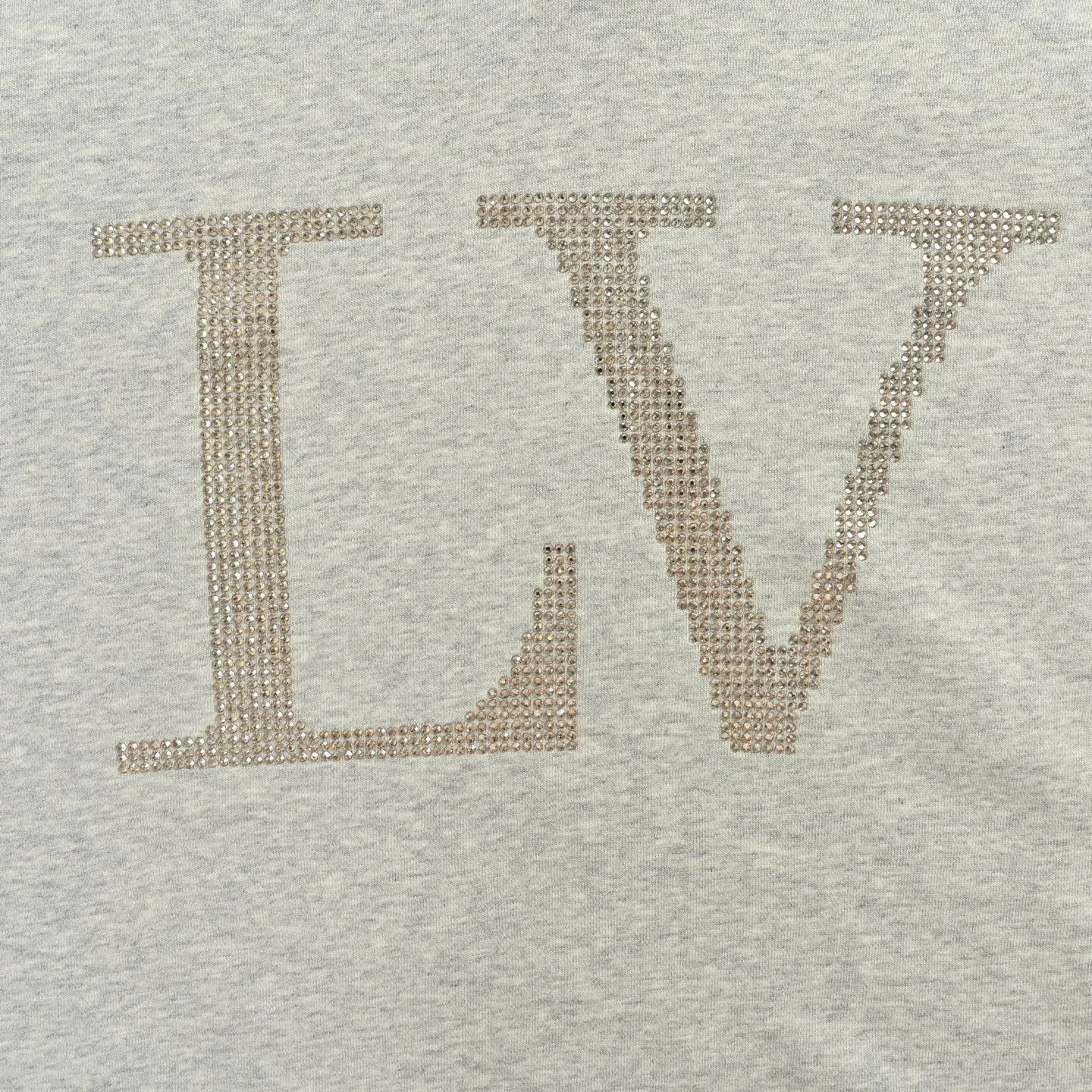 Louis Vuitton/Louis Vuitton 25Fw hot diamond letter logo hooded sweatshirt